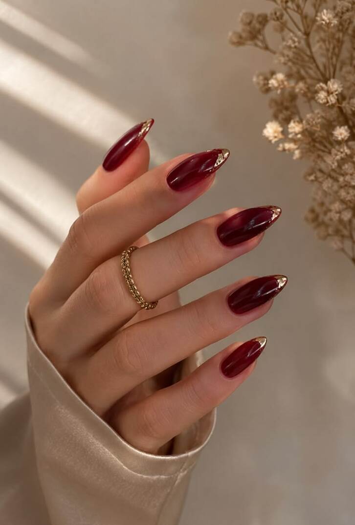 Kiểu móng đỏ rượu dành cho mùa thu đông