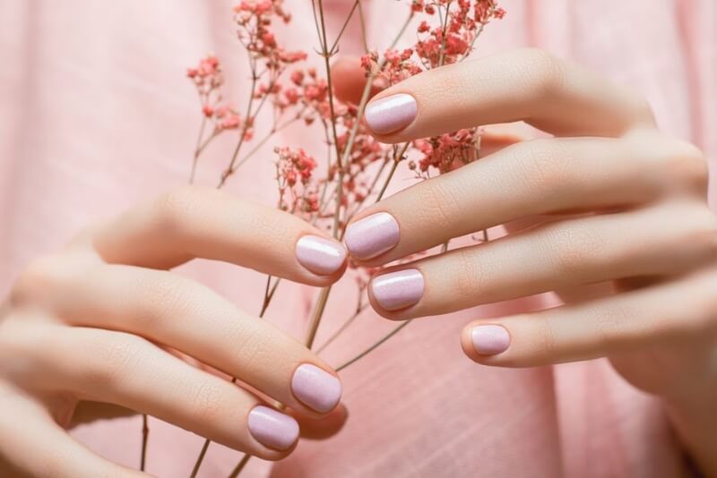 Nail màu hồng