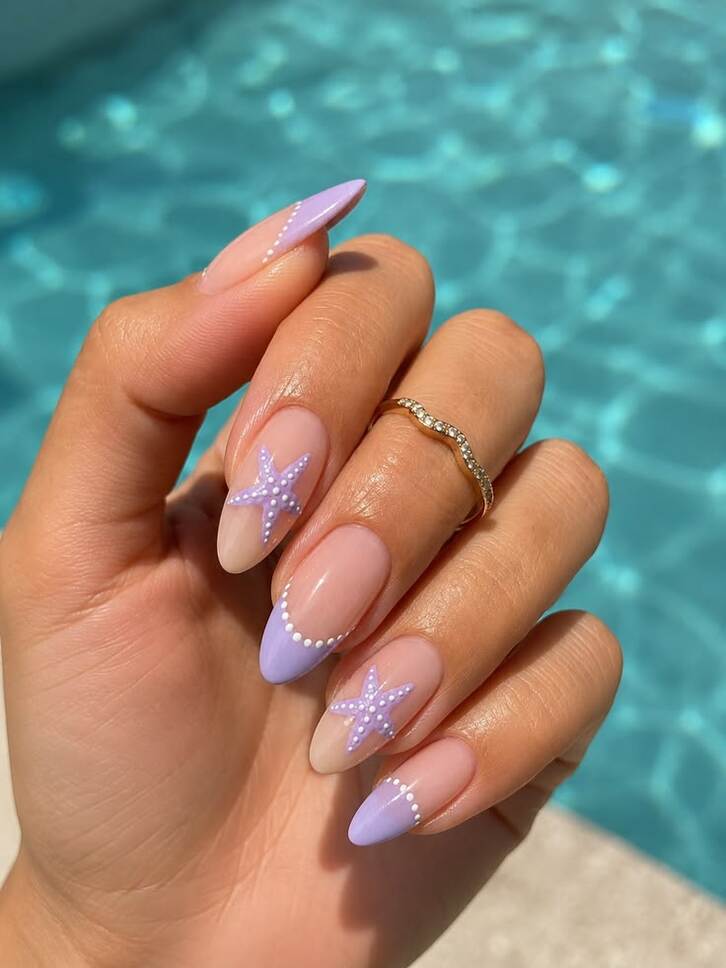 Ý tưởng làm nail đi biển giúp đôi tay thêm nổi bật và thu hút mọi ánh nhìn