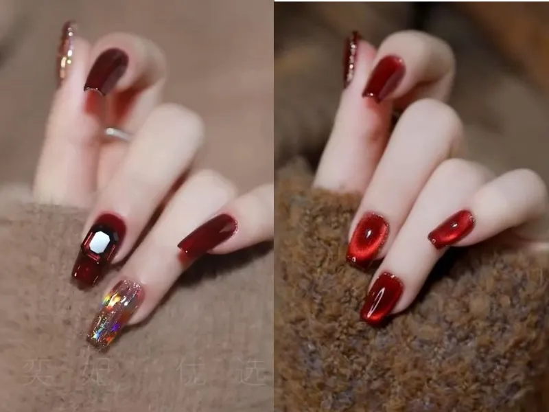 Nail thach đỏ quyến rũ